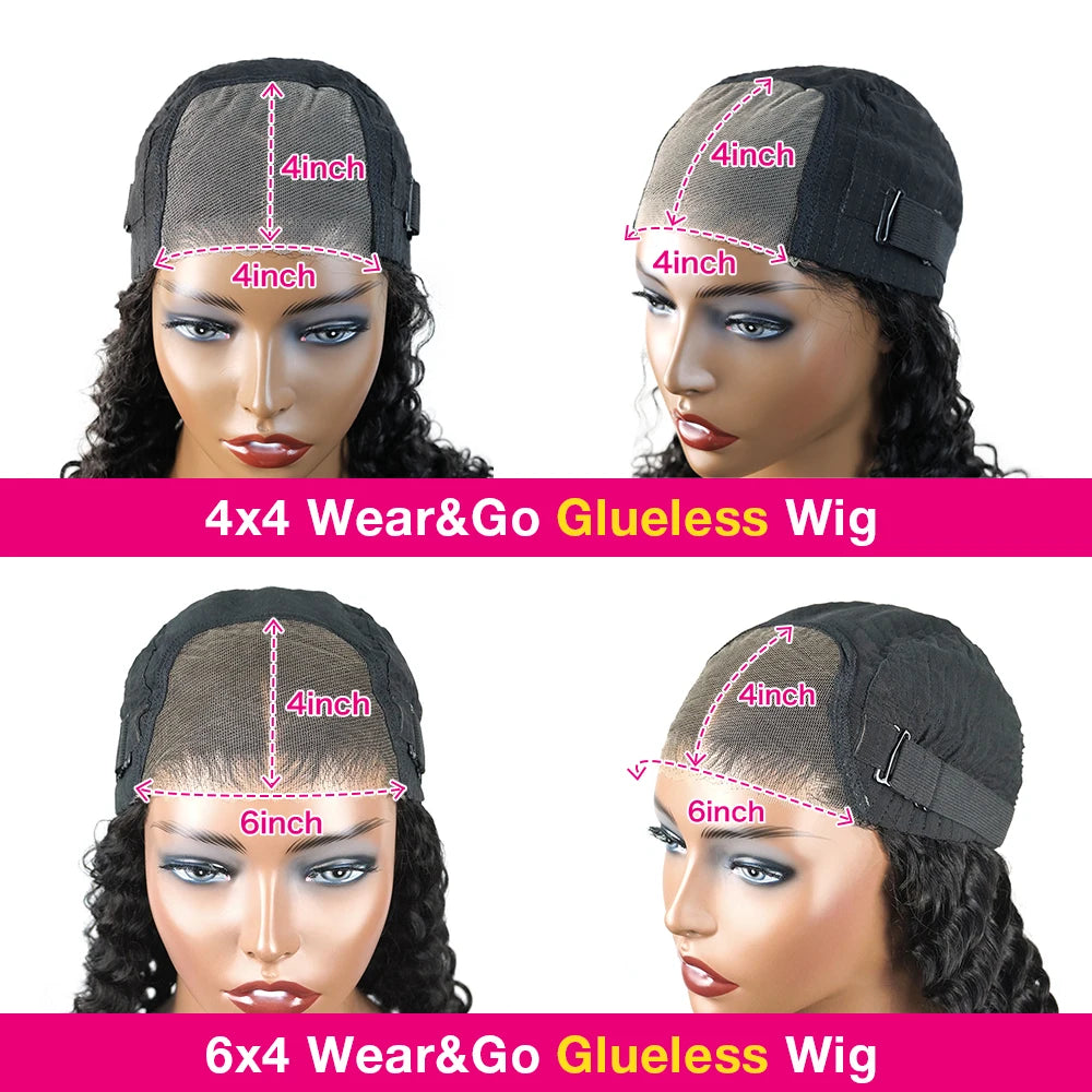 250% Density 7x5 Bone Straight Wear Go Bob Glueless Wigs Human Hair For Women Ready To Go Short Bob Wigs 4x4 Glueless Human Hair