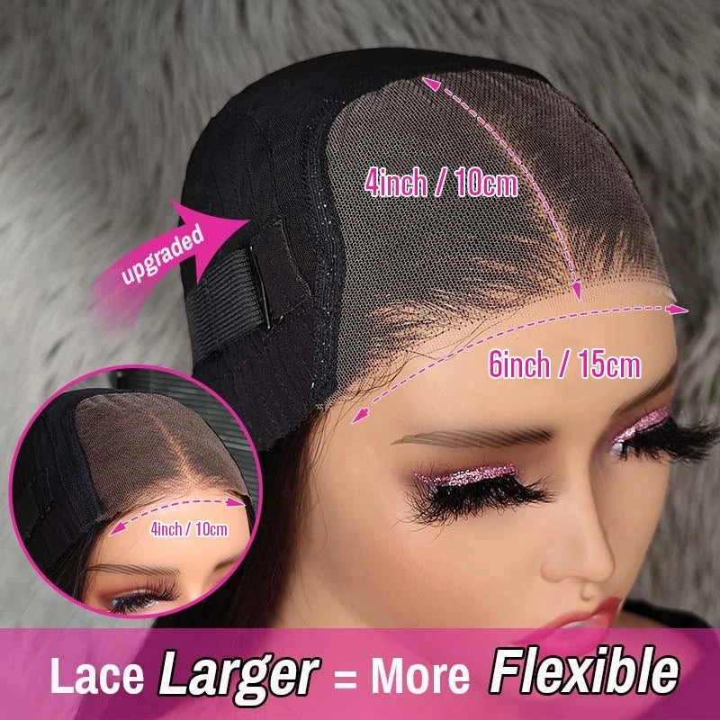Pre Cut No Glue Deep Wave HD Bob Wigs Curly 6x4 Glueless Wig Human Hair Ready To Wear Water Wave Lace Frontal Wigs Pre Plucked