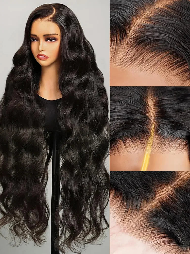 100% Human Hair Wear Go HD 13x6 Body Wave Lace Frontal Wig 30 40 Inch 13x4 Lace Front Wigs Brazilian 5x5 Closure Glueless Water