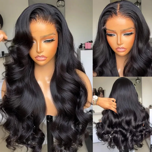 100% Human Hair Wear Go HD 13x6 Body Wave Lace Frontal Wig 30 40 Inch 13x4 Lace Front Wigs Brazilian 5x5 Closure Glueless Water